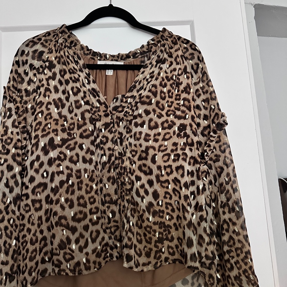 Leopard Print Women's Top